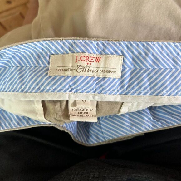 J. Crew 0 Chino Broken In Shorts Khaki Casual Summer Pockets - Picture 5 of 5